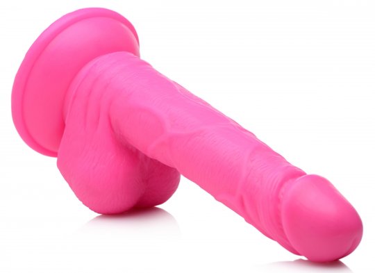 6.5 Inch Dildo with Balls - Pink Code: AG766-Pink