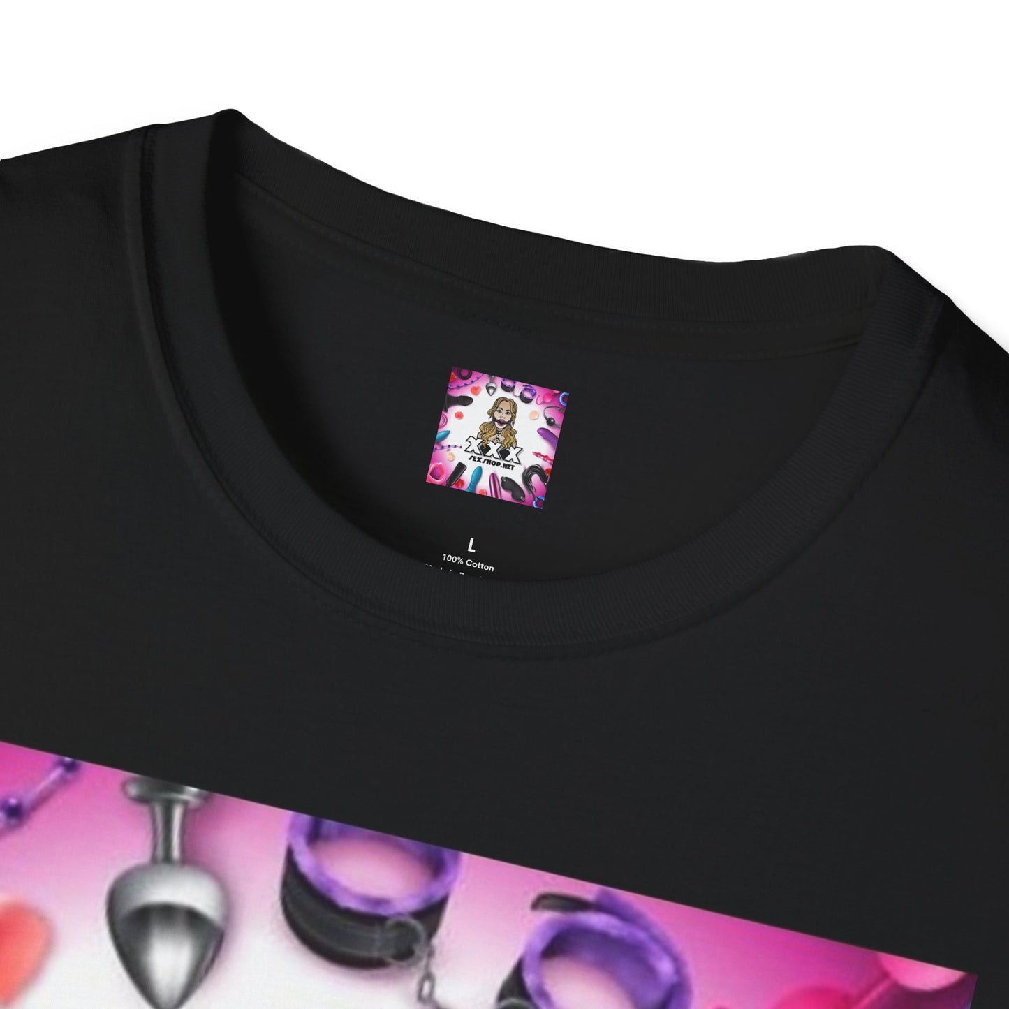 Fun Unisex Softstyle T-Shirt with Playful Graphic for Parties and Celebrations