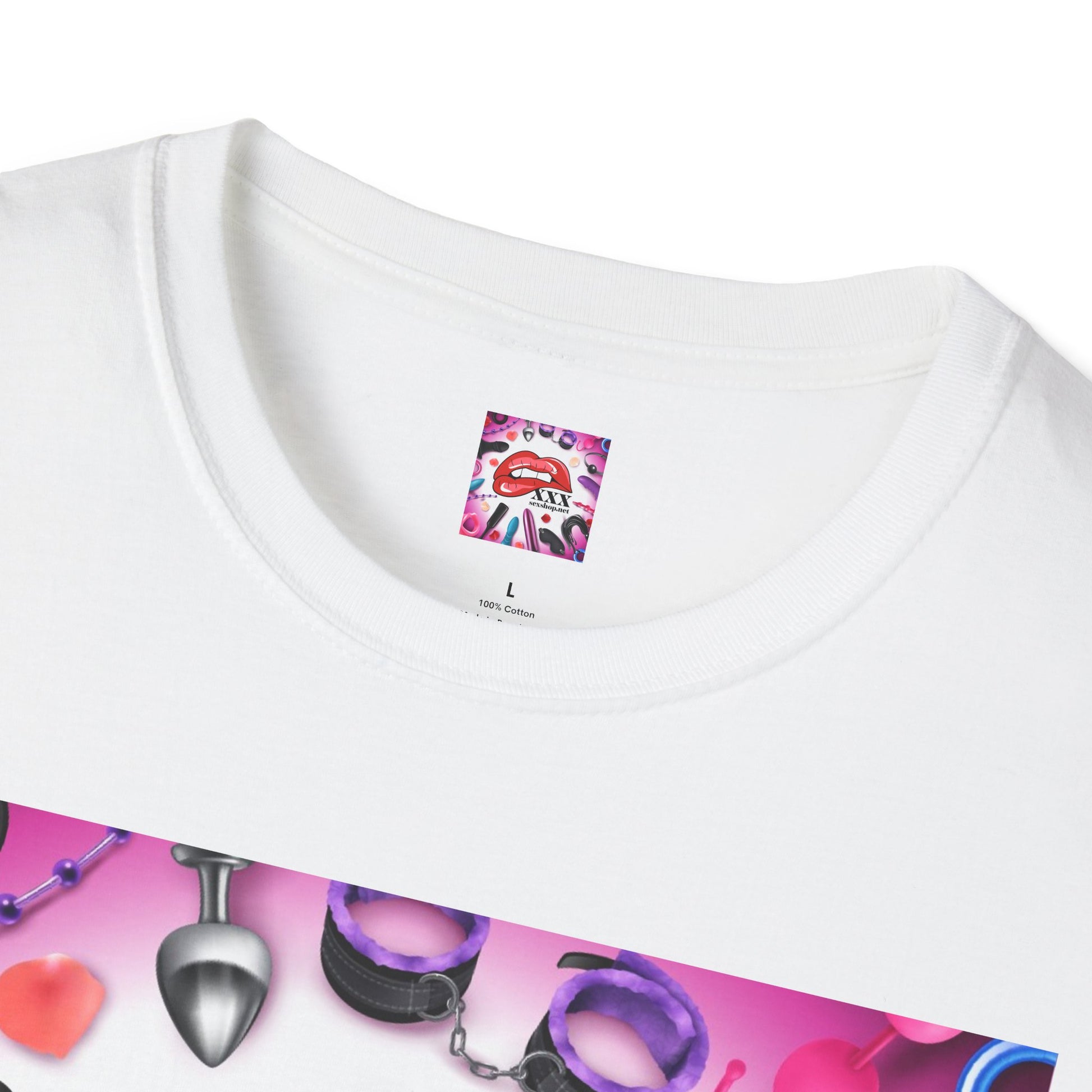 Unisex Softstyle T-Shirt - Playful Lip Design with '#didyoucumtoday'