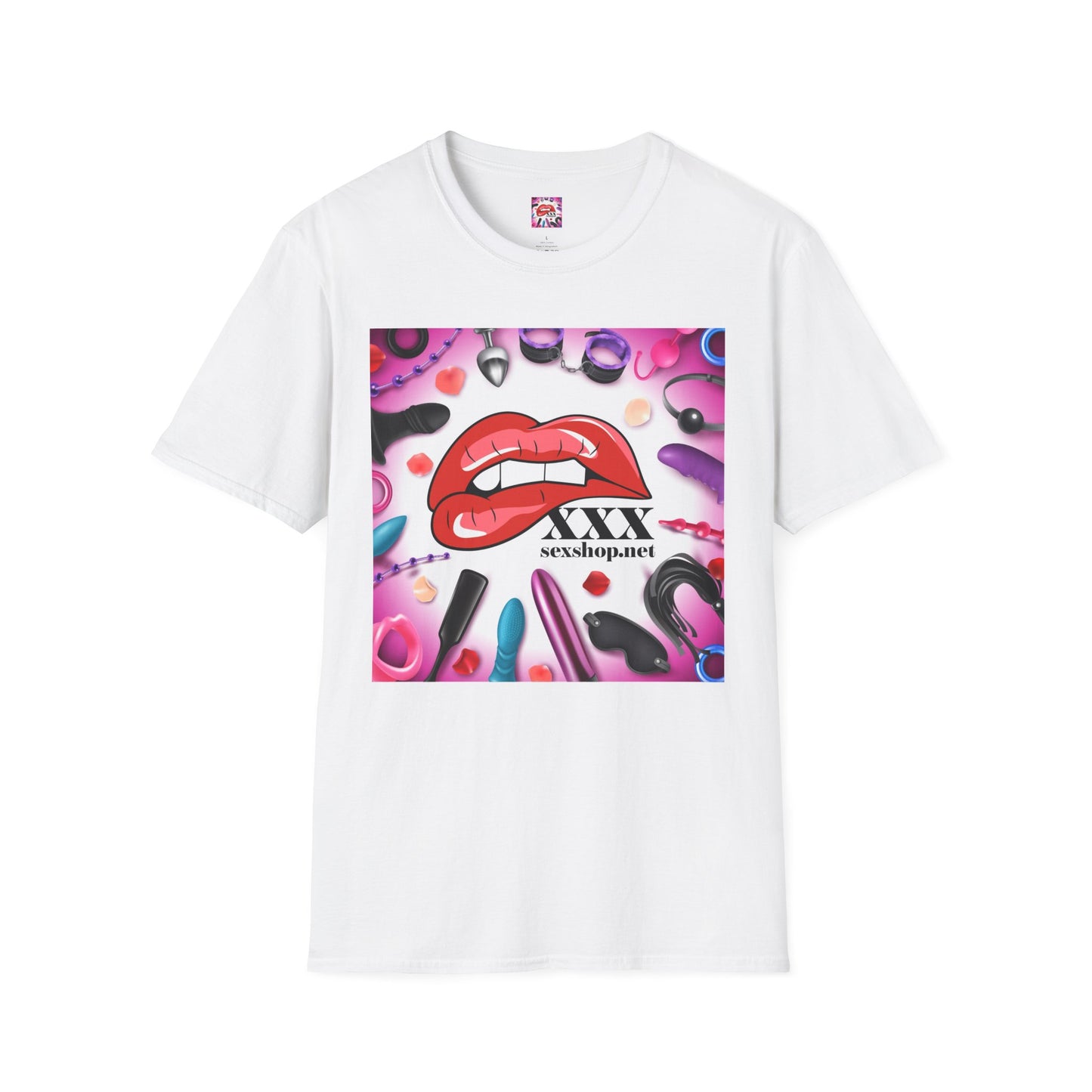 Unisex Softstyle T-Shirt - Playful Lip Design with '#didyoucumtoday'