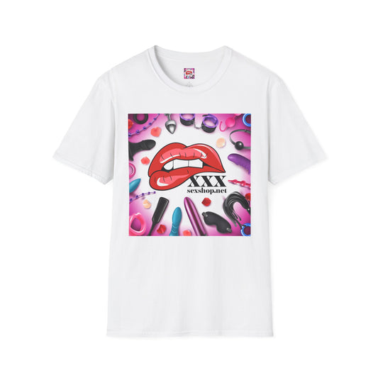 Unisex Softstyle T-Shirt - Playful Lip Design with '#didyoucumtoday'