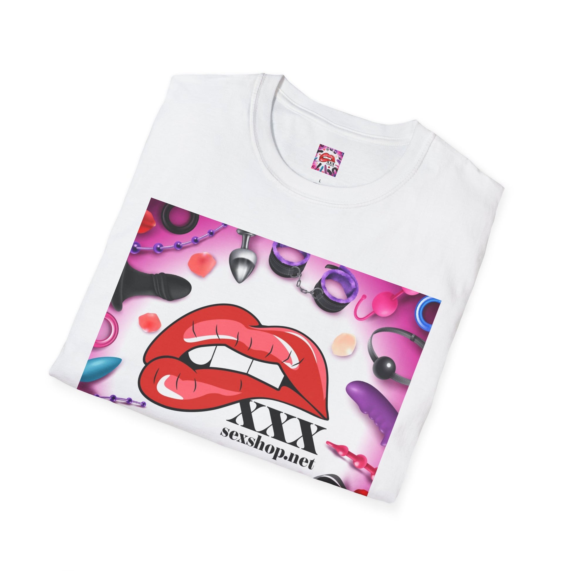 Unisex Softstyle T-Shirt - Playful Lip Design with '#didyoucumtoday'
