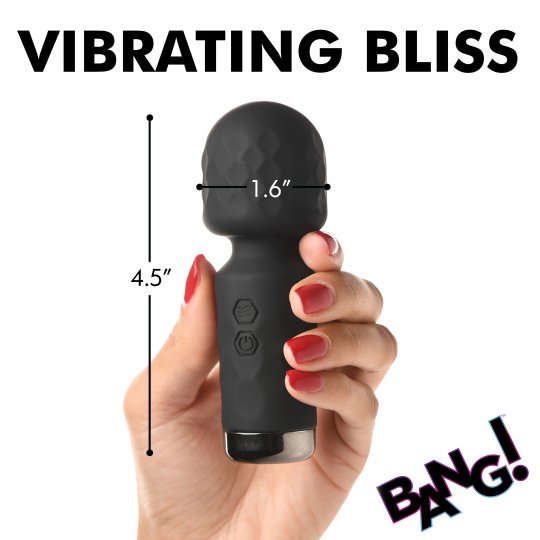 10X Mini Silicone Wand - Black Code: AH205