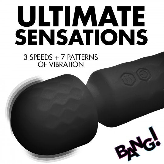 10X Mini Silicone Wand - Black Code: AH205