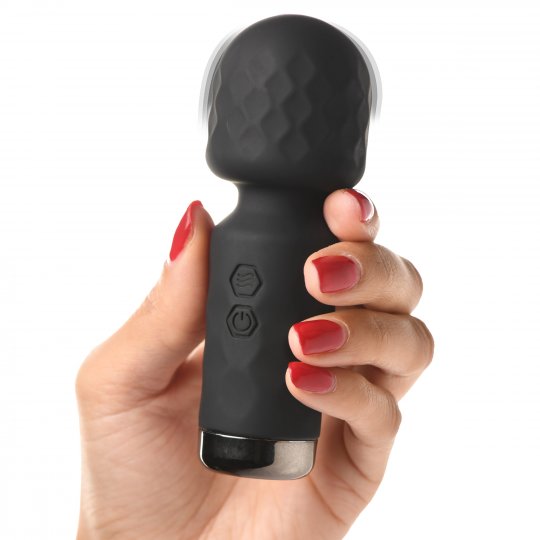 10X Mini Silicone Wand - Black Code: AH205