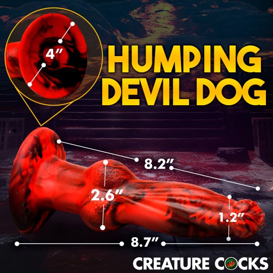 Hell Wolf Thrusting and Vibrating Silicone Dildo Code: AH327