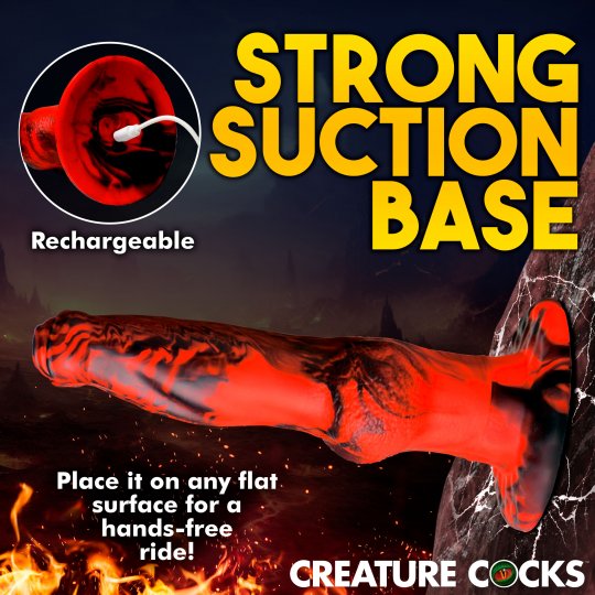Hell Wolf Thrusting and Vibrating Silicone Dildo Code: AH327
