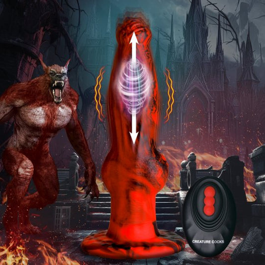 Hell Wolf Thrusting and Vibrating Silicone Dildo Code: AH327