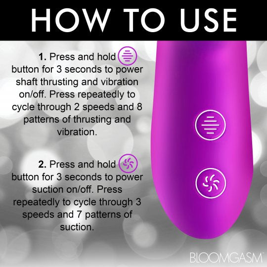Thrust Wave Thrusting and Sucking Silicone Rabbit Vibrator Code: AH436