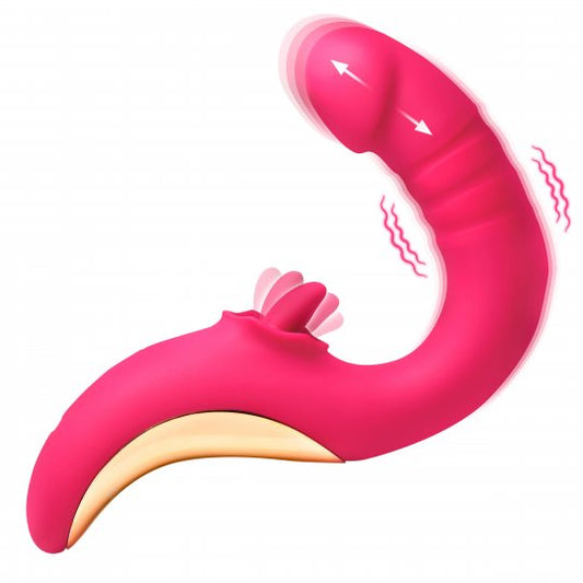 Tease and Please Thrusting and Licking Vibrator Code: AH437