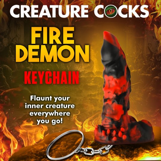 Fire Demon Keychain - Creature Cocks