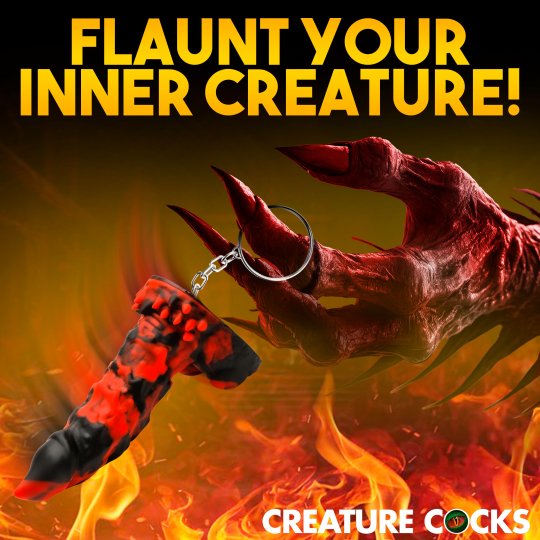 Fire Demon Keychain - Creature Cocks