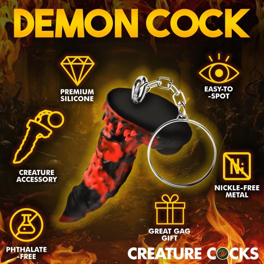 Fire Demon Keychain - Creature Cocks
