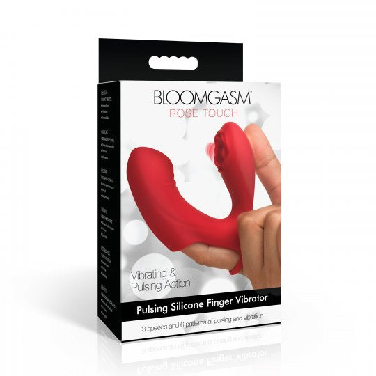 Rose Touch Pulsing Silicone Finger Vibrator Code: AH572