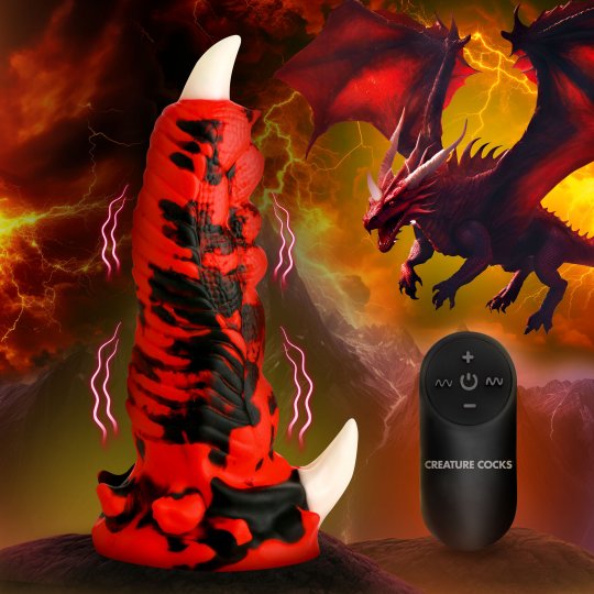 Red Talon Vibrating Silicone Dildo Code: AH637
