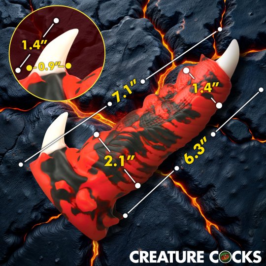 Red Talon Vibrating Silicone Dildo Code: AH637