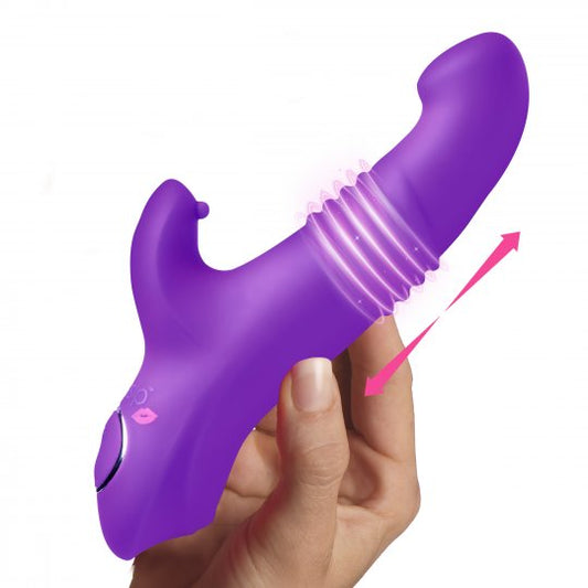 Blaster 7X Thrusting Silicone Rabbit Vibrator - Purple Code: CN-04-0763-40