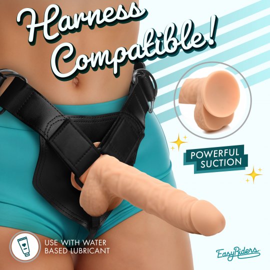 Easy Riders 7 Inch Silicone Dildo with Balls