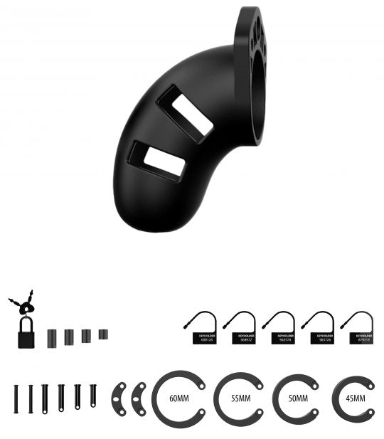 Silicone Chastity Cock Cage - Small Code: AG109-Small