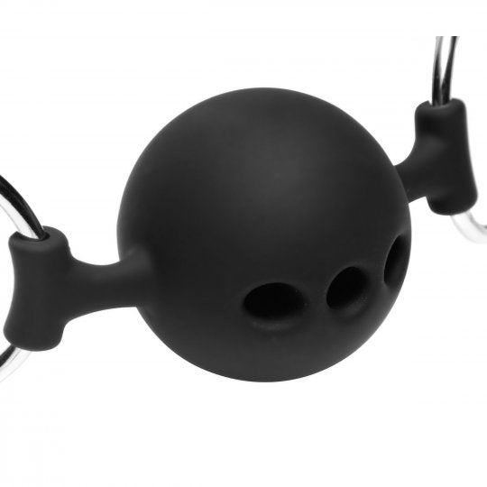 Hinder Breathable Silicone Ball Gag with Nipple Clamps Code: AD699