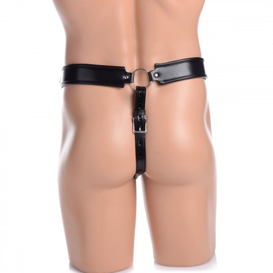 Tan Netted Male Chastity Jock