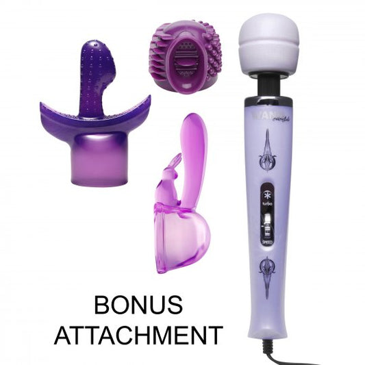 Turbo Purple Pleasure Wand Kit with Free Attachment Code: AF694