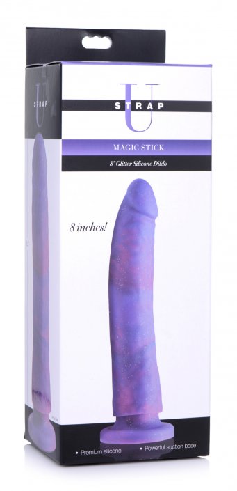 Magic Stick Glitter Silicone Dildo - 8 Inch Code: AG592
