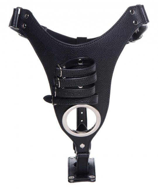 Male Chastity Harness with Silicone Anal Plug Code: AG727