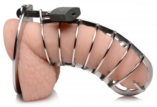 Stainless Steel Spiked Chastity Cage Code: AG884