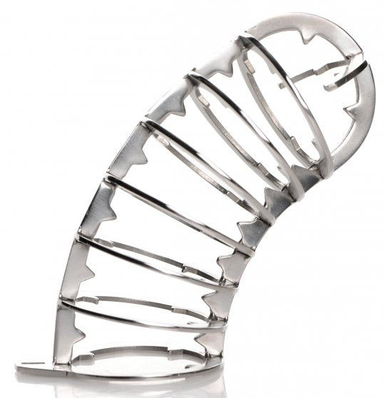 Stainless Steel Spiked Chastity Cage Code: AG884