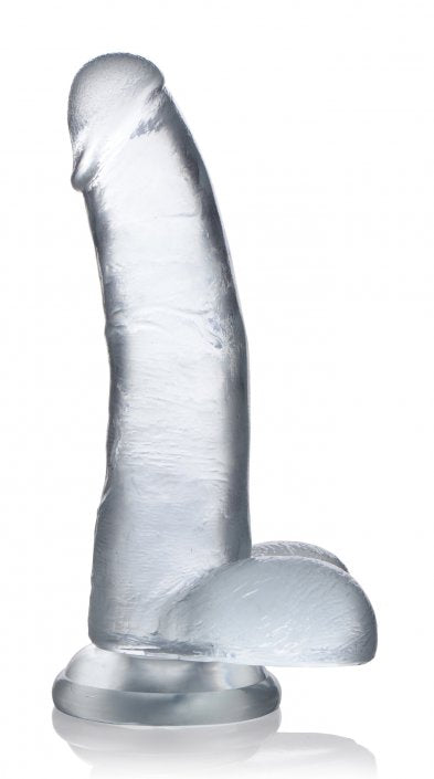 Jock C-Thru Dildo - 9 Inch - Curved
