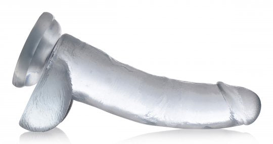 Jock C-Thru Dildo - 9 Inch - Curved