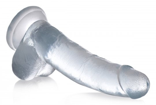 Jock C-Thru Dildo - 9 Inch - Curved