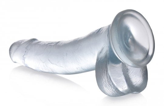 Jock C-Thru Dildo - 9 Inch - Curved